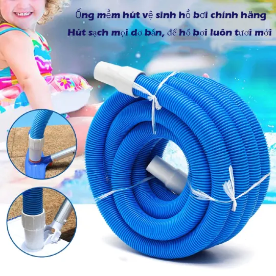 [ƯU ĐÃI] Ống mềm dài 15MHút Vệ Sinh Hồ Bơi Thương Hiệu Minder, Ống mềm bể bơi,Phụ kiện vệ sinh hồ bơi