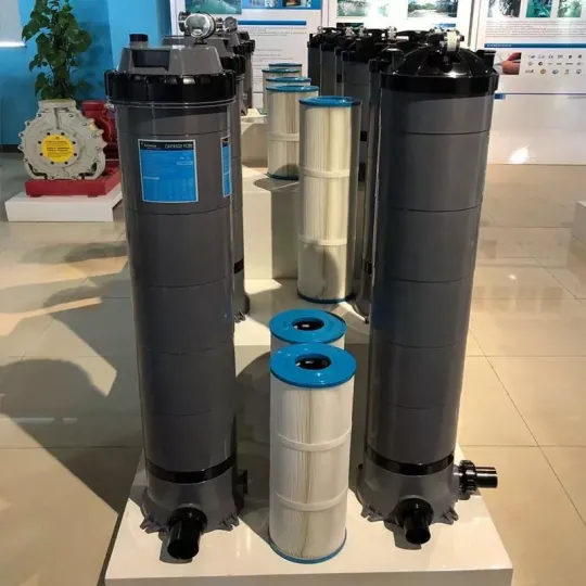 Cột lọc giấy hồ bơi Cartridge dòng CF thương hiệu Emaux, Bình lọc giấy hồ bơi, bình lọc bể bơi - CF25-5.5 m3/h