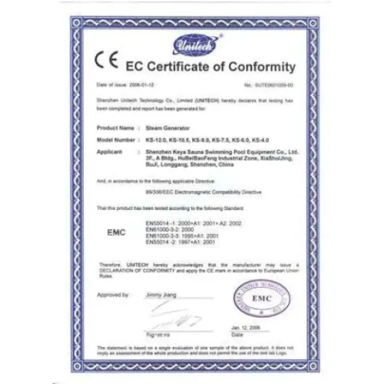 Máy Xông Hơi Ướt Coasts KSA60 6kW Vỏ Thép Sơn Tĩnh Điện | Bảng Điều Khiển KS-200 | Xả Cặn Tự Động
