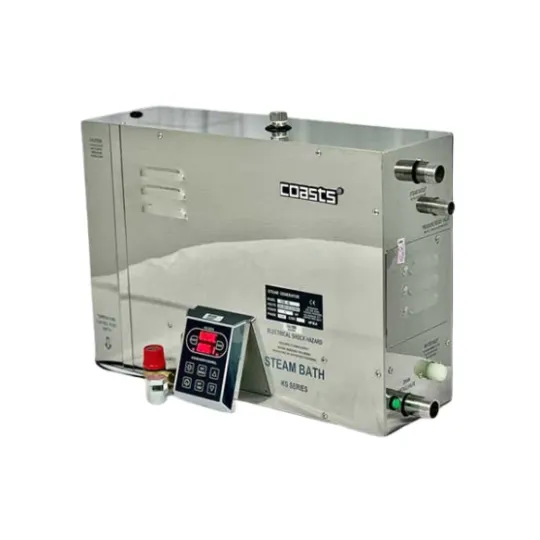 Máy Xông Hơi Ướt Coasts KSB Vỏ Inox | Điều Khiển KS-300 | Xả Cặn Tự Động