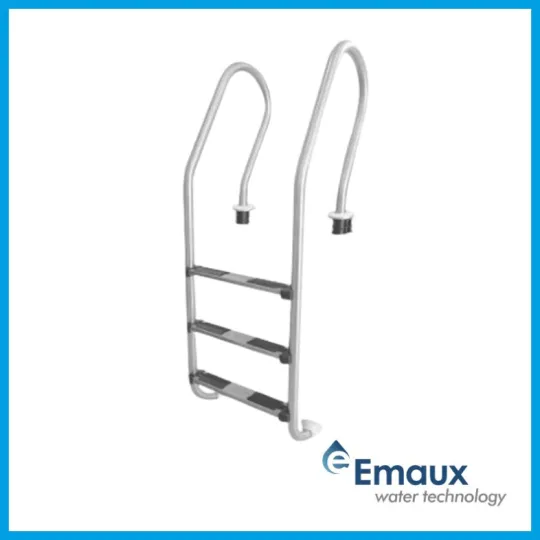 Thang bể bơi Emaux Inox 3 Bậc NSF315-SR, Thang hồ bơi 3 bậc
