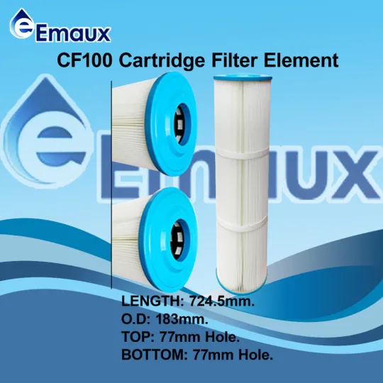 Lõi lọc cột lọc giấy dòng CF Emaux, Lõi lọc giấy Emaux, Lọc lọc bình lọc hồ bơi - CF100
