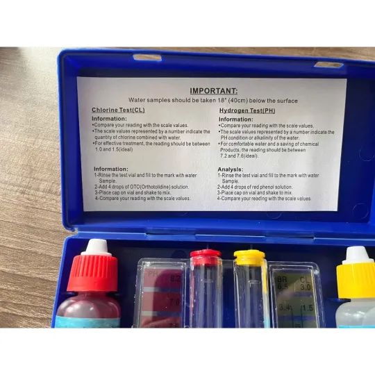Bộ Test Thử Nước Hồ Bơi, test pH và Clo, hộp thử nước bể bơi, bộ test ph clo,test nước.