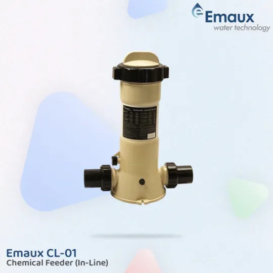 Bình châm Clo viên tự động Emaux, Bộ mài mòn Chlorine hồ bơi, Bộ châm Clo hồ bơi, Bộ mài mòn hóa chất hồ bơi - 6Kg Clo (hồ <60m3)