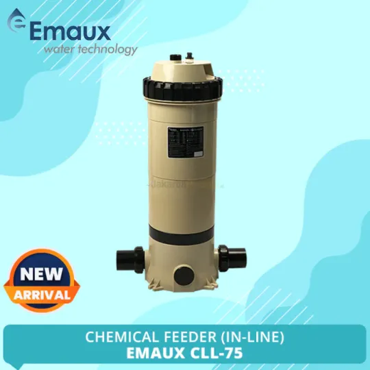 Bình châm Clo viên tự động Emaux, Bộ mài mòn Chlorine hồ bơi, Bộ châm Clo hồ bơi, Bộ mài mòn hóa chất hồ bơi - 2Kg Clo (hồ < 20m3)
